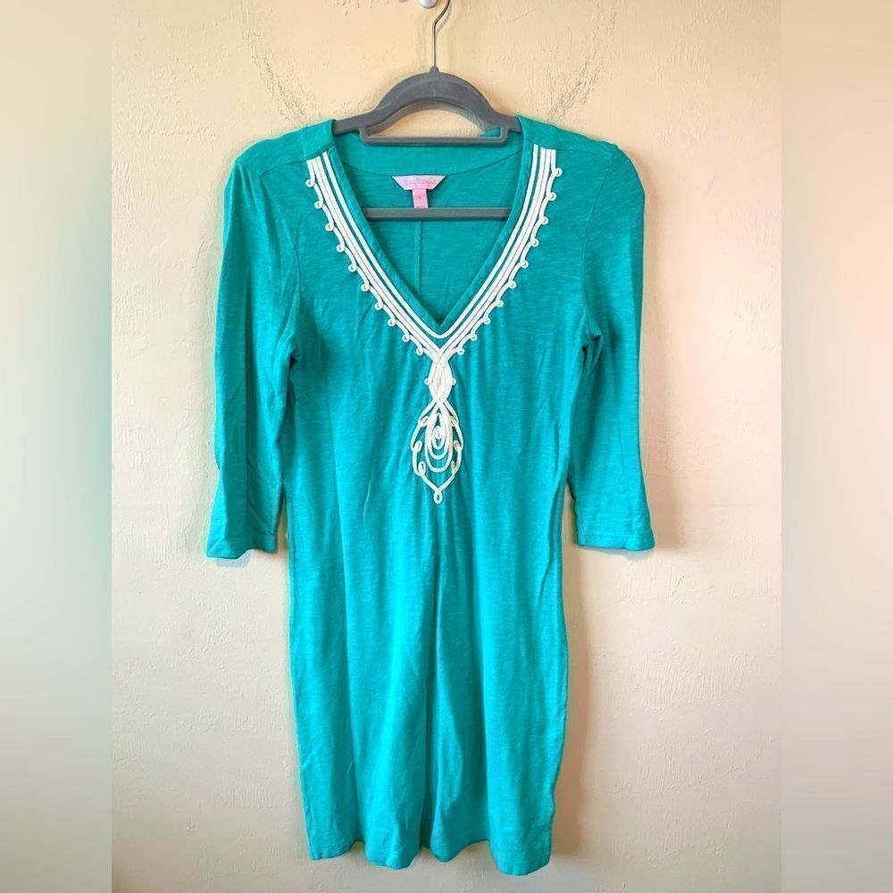 Lilly Pulitzer aqua blue dress size S‎